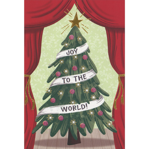Christmas Card: Joy To The World - Tree on Stage: Joy to the World!