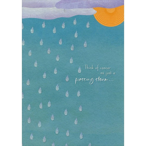 Passing Storm: Fight Cancer Support Card: Think of cancer as just a passing storm…