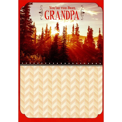 Sunshine Forest: Grandpa Valentine's Day Card: You're the Best, Grandpa