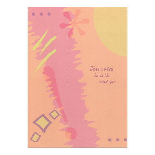 Exclamation Bookmark Birthday Card: There's a whole lot to like about you…