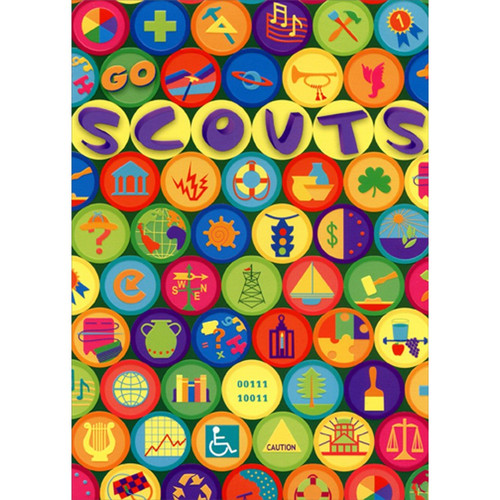 Colorful Badges Scouting / Scouts Achievement Congratulations Card for Kids / Children: Scouts