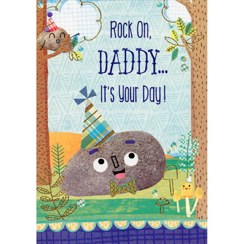 Rock On Juvenile Birthday Card for Daddy: Rock On, Daddy… It's Your Day!