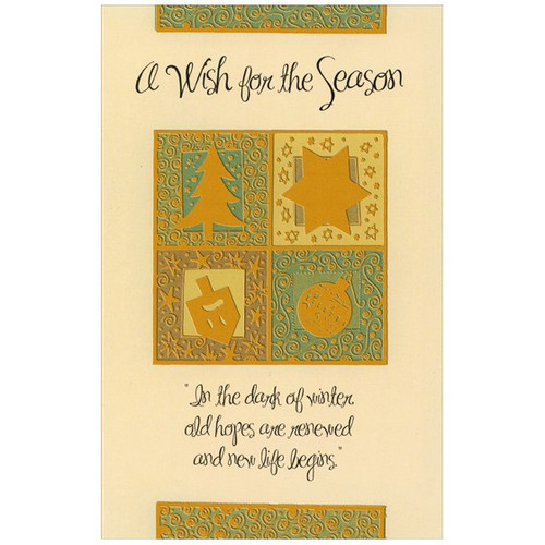 Wish for the Season Christmas Card: A Wish for the Season - In the dark of winter old hopes are renewed and new life begins.