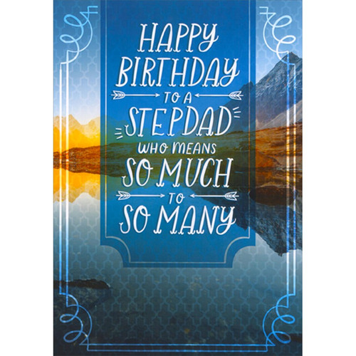 White Cotton Cards Handgefertigte Geburtstagskarte – „Wishing You A Wonderful Birthday Step-Daughter“, 16x16 Cm, Mit Glitzer