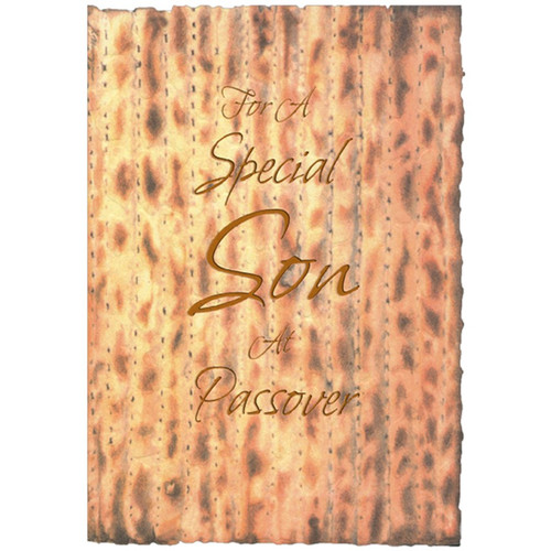 Die Cut Edges Matzah : Special Son Passover Card: For a Special Son at Passover