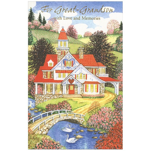 Hart's Inn: Great Grandson Valentine's Day Card: For Great-Grandson with Love and Memories