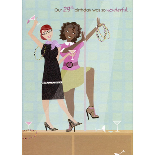 Our 29th Birthday Was So Wonderful Funny : Humorous Feminine Birthday Card for Her : Woman : Women: Our 29th birthday was so wonderful…