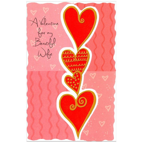 Tower of Hearts: Wife Valentine's Day Card: A Valentine for my Beautiful Wife