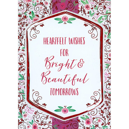 Bright and Beautiful Tomorrows Graduation Congratulations Card for Young Woman: Heartfelt Wishes For Bright & Beautiful Tomorrows