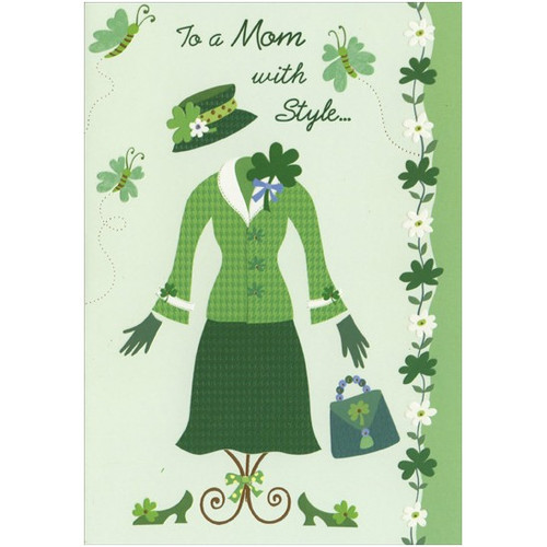 Mom with Style St. Patrick's Day Card: To a Mom with Style…