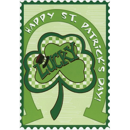 Lucky Shamrock St. Patrick's Day Card: Happy St. Patrick's Day  LUCKY