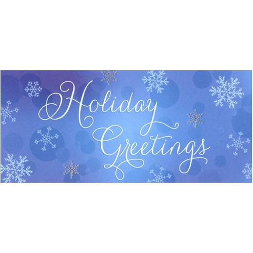 Holiday Greetings Snowflakes Money Holder Christmas Money & Gift Card Holder: Holiday Greetings