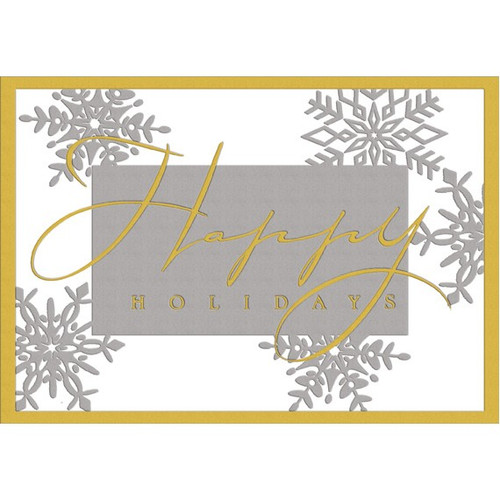 Happy Holidays Foil Christmas Card: Happy Holidays
