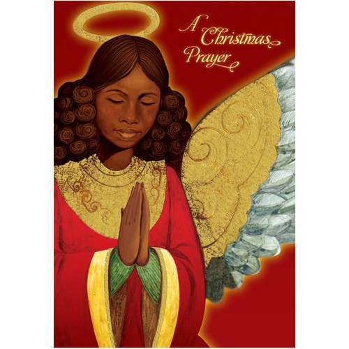 Angel Praying: African American Christmas Card: A Christmas Prayer