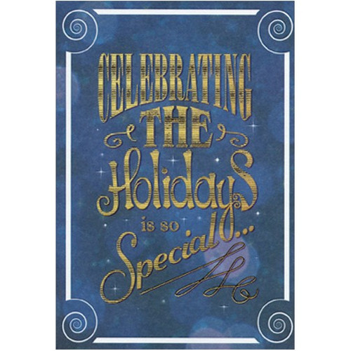 So Special on Blue - Package of 8 Christmas Thank You Notes: Celebrating the Holidays is so Special…