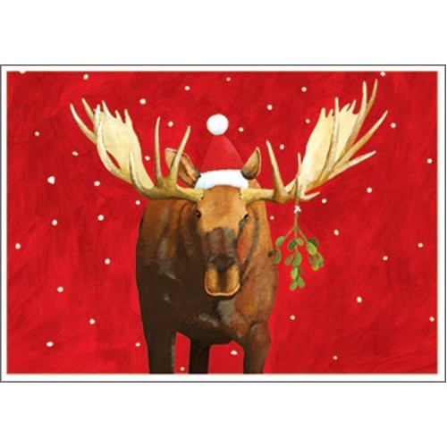 Moose Box of 15 Christmas Cards