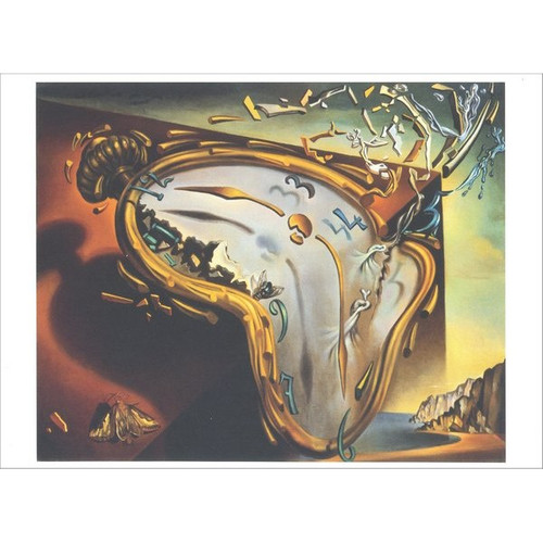 Soft Watch at the Moment of First Explosion Salvador Dali Blank Note Card