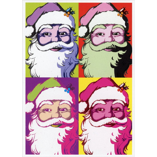 Deck the Warhols Santa Christmas Card