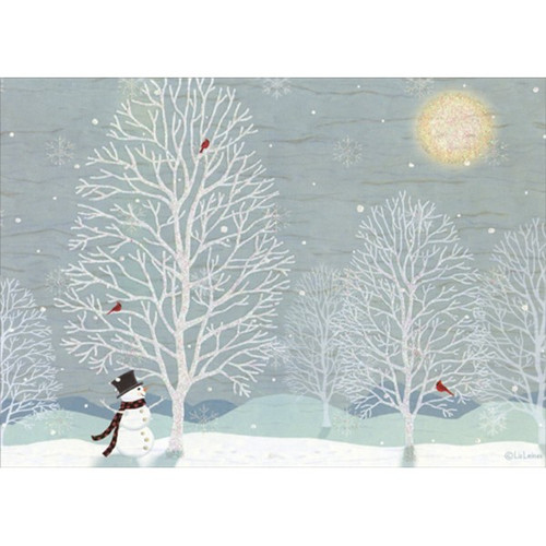 Winter Wonderland : Liz Leines : 14 Glitter Embellished Christmas Cards in Keepsake Box