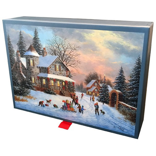 A Treasured Time :  Dennis Lewan : 20 Assorted Christmas Cards in Keepsake Box