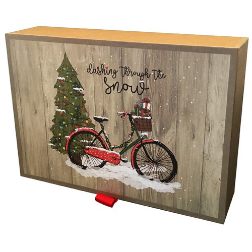 O Christmas Tree : Amylee Weeks : 20 Assorted Christmas Cards in Keepsake Box: Design 1:  Jingle all the Way - Design 2: I'll Be Home for Christmas - Design 3: O Christmas Tree - Design 4: Dashing through the Snow