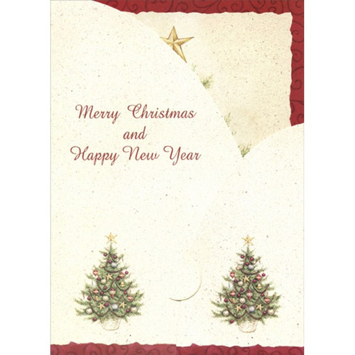 O Christmas Tree : Tina Wenke Box of 12 Tri-Fold Panorama Christmas Cards: Merry Christmas and Happy New Year