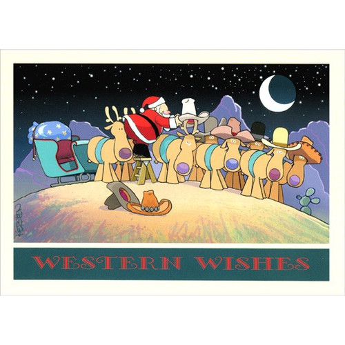 Western Wishes Warm Weather Christmas Card: Western Wishes