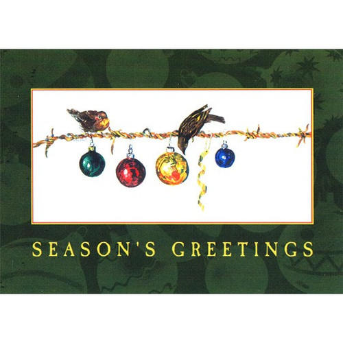 Season's Greetings Birds Holiday Card: Season's Greetings