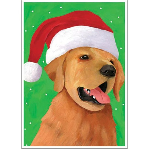 Christmas Retriever Dog Christmas Card