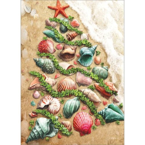 Christmas Shells: Larry Jones Warm Weather / Coastal Christmas Card