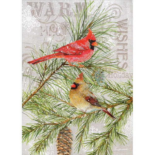 Cardinals on Pine : Barb Tourtillotte Pop Out 3-D Christmas Card