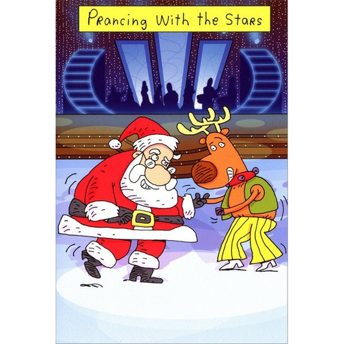 Prancing with the Stars Box of 12 Funny / Humorous Christmas Cards: Prancing with the Stars