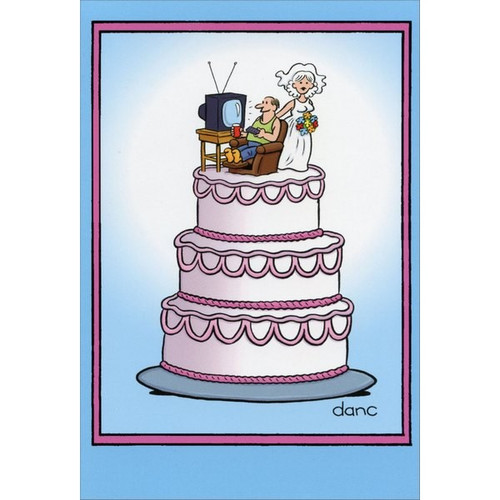 Wedding Cake Funny / Humorous Dan Collins Wedding Anniversary Card