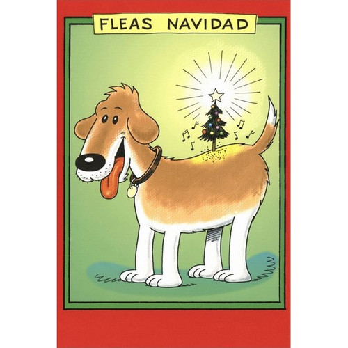 Fleas Navidad Funny / Humorous Christmas Card: Fleas Navidad