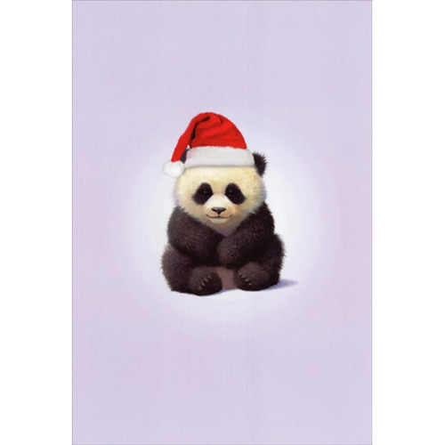 Zoo Babies Panda John Butler Cute Christmas Card