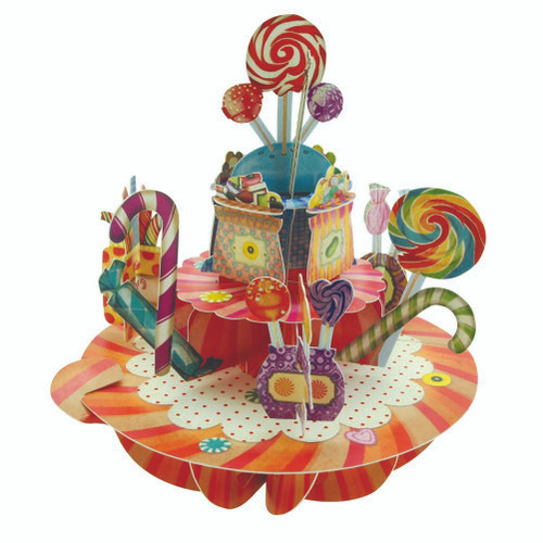 Candy Assortment Santoro Pirouettes 3D Pop Up Greeting Card