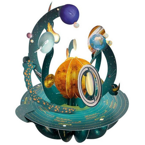 Solar System Santoro Pirouettes 3D Pop Up Keepsake Greeting Card