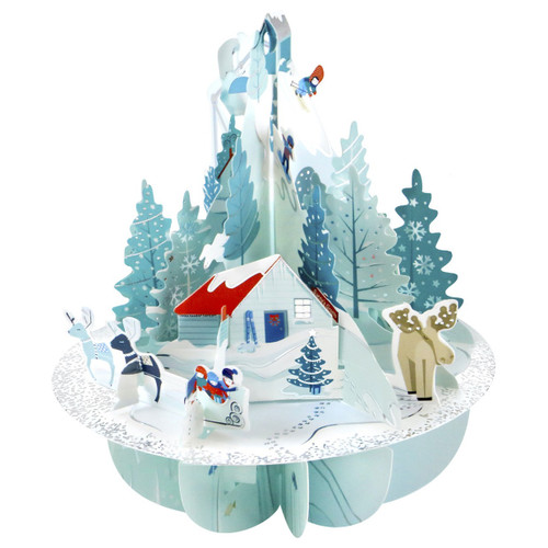 Winter Wonderland 3D Pop Up Laser Cut Christmas Card