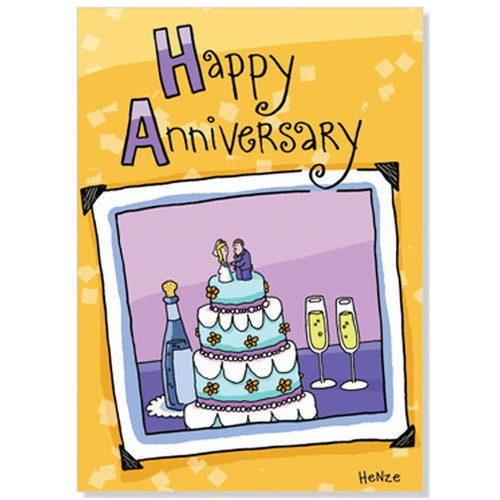 Photo of Anniversary Cake Anniversary Card: Happy Anniversary