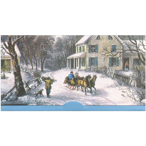 Horse Drawn Carriage Holiday Money & Gift Card Holder Card