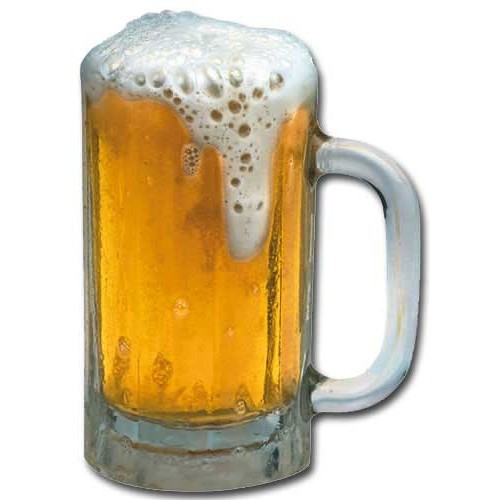 Mug Of Beer Die Cut Blank Note Card