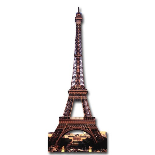 Eiffel Tower Die Cut Blank Note Card