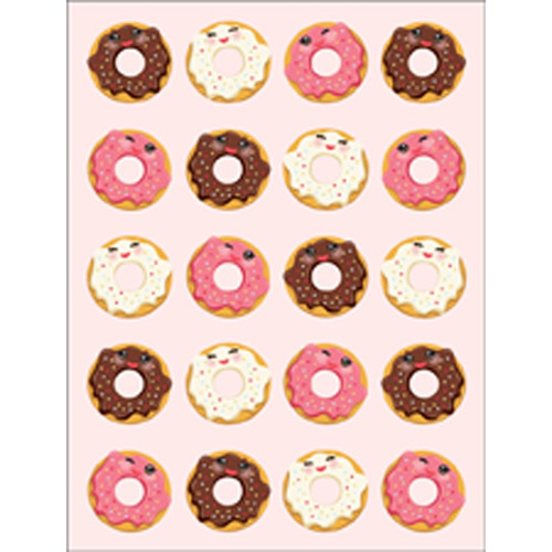 Donuts on Pink Mini Blank Gift Enclosure Card For Kids