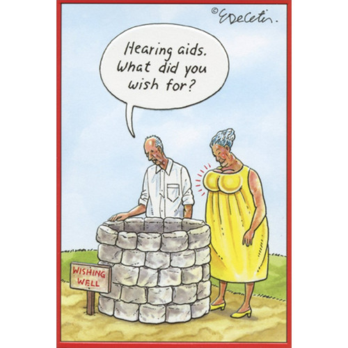 Wishing Well Eric Decetis Funny / Humorous Birthday Card | PaperCards.com