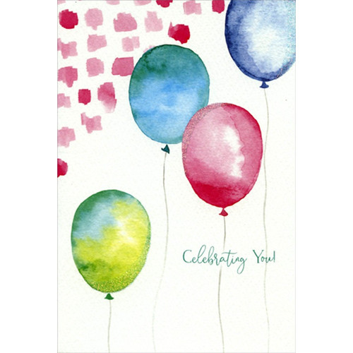 Celebrating You Balloons Happy Buddha Birthday Card: Celebrating You!