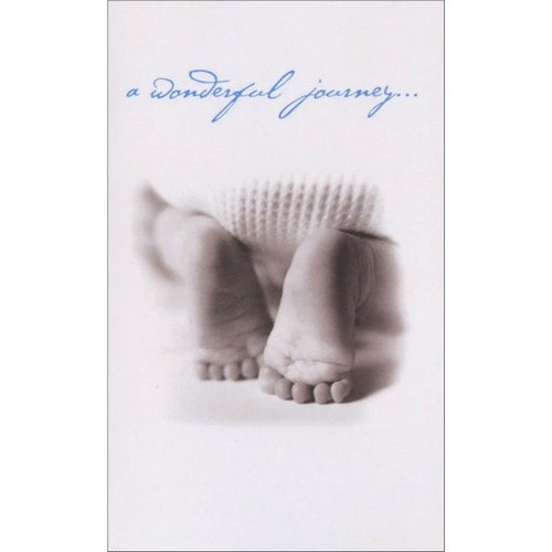 Baby's Feet Mini Blank Gift Enclosure Card: a wonderful journey…