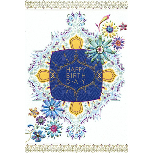 Happy Birthday Mandala Birthday Card: Happy Birth Day