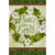Peace On Earth Holly Wreath Christmas Card: Peace on Earth