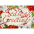 Season's Greetings Poinsettia Frame Christmas Card: Season's Greetings