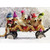 Puppies Wearing Winter Hats on Wagon Box of 10 Cute Dogs Christmas Cards